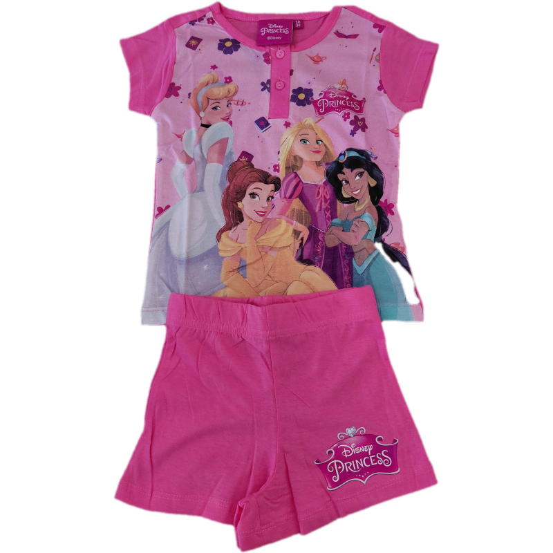 01. ENS SHORT T SHIRT FILLE ROSE CLAIR