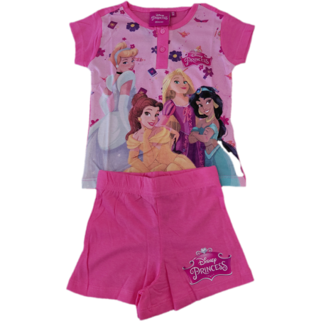 01. ENS SHORT T SHIRT FILLE ROSE CLAIR
