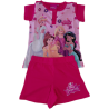 02. ENS SHORT T SHIRT FILLE ROSE FONCE